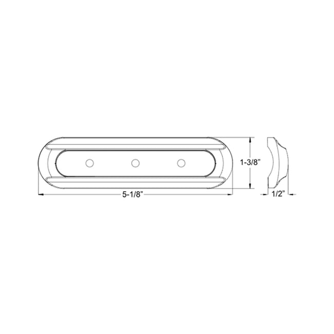 Luz de cubierta TACO de 4 LED - Montaje plano - Carcasa blanca [F38-8800W-1]