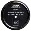Válvula solenoide de control de propano Fireboy-Xintex con pantalla de bisel negro [C-1B-R]