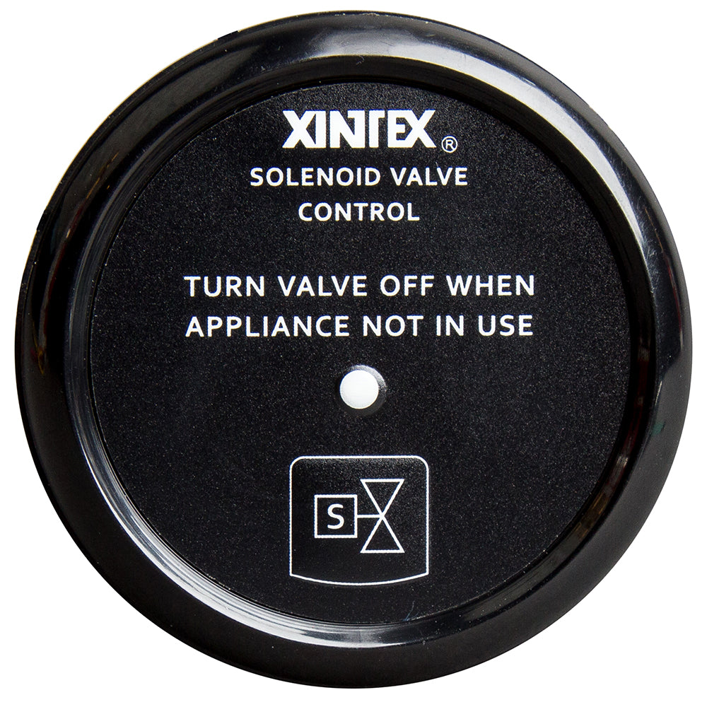 Válvula solenoide de control de propano Fireboy-Xintex con pantalla de bisel negro [C-1B-R]