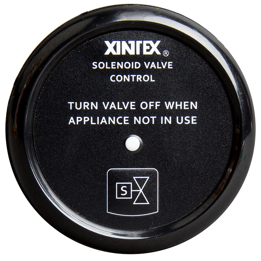 Válvula solenoide de control de propano Fireboy-Xintex con pantalla de bisel negro [C-1B-R]