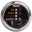 Detector de humos de gasolina Fireboy-Xintex con control de soplador - Bisel cromado - 12 V [G-1CB-R]