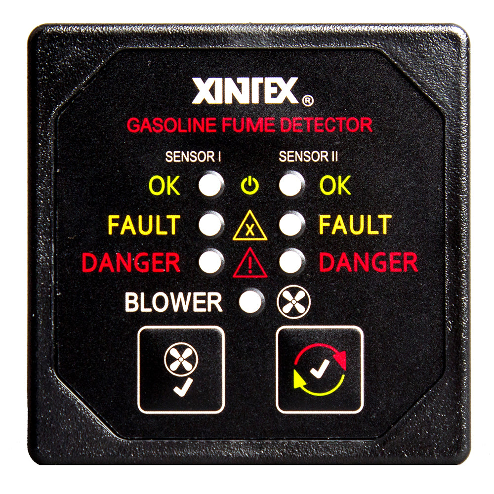 Detector de humos de gasolina Fireboy-Xintex con control de soplador de doble canal - 12/24 V [G-2BB-R]