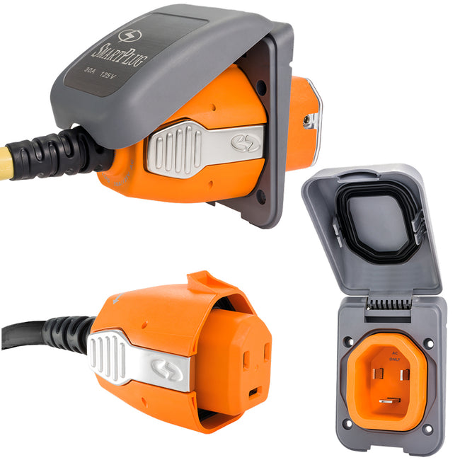 Conector de cable hembra SmartPlug de 30 A - Gris [B30ASSYPG]