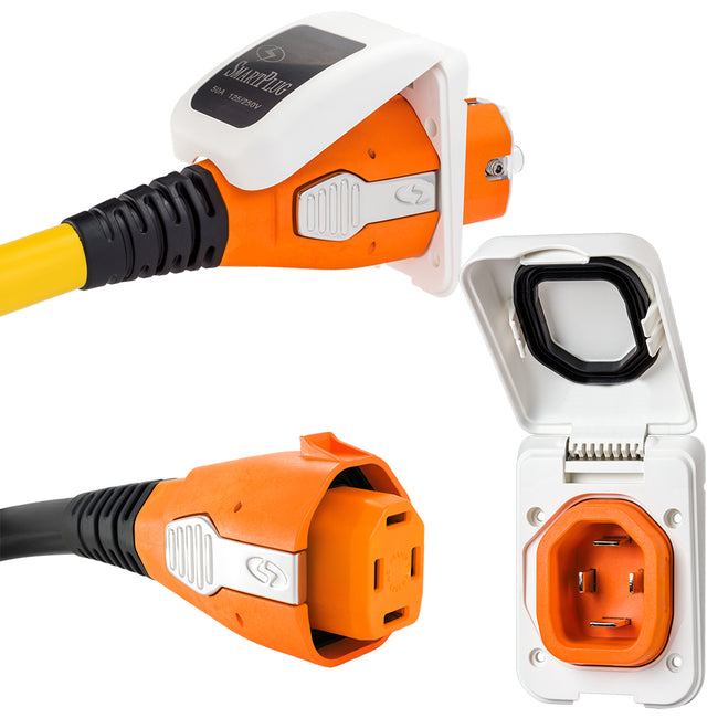 Conector de cable hembra SmartPlug de 50 A - Blanco [B50ASSYPW]