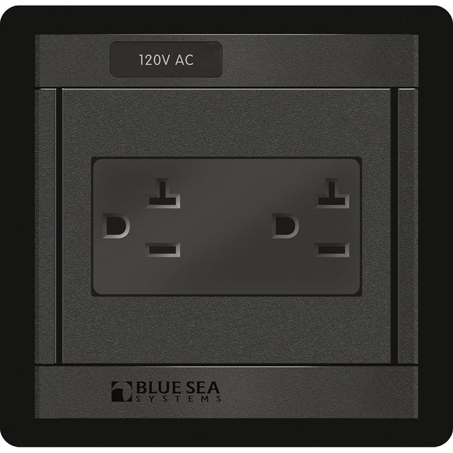 Panel Blue Sea 1479 360 - Toma de corriente doble de 120 V CA [1479]