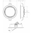 Lámpara empotrada orientable Lumitec Mirage - Atenuación RGBW de espectro completo - Bisel blanco [115127]