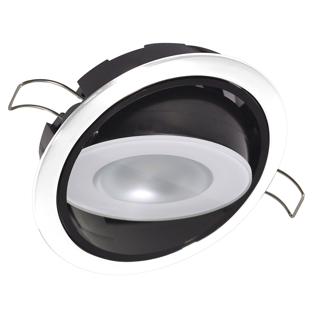 Lámpara empotrada orientable Lumitec Mirage - Atenuación RGBW de espectro completo - Bisel blanco [115127]