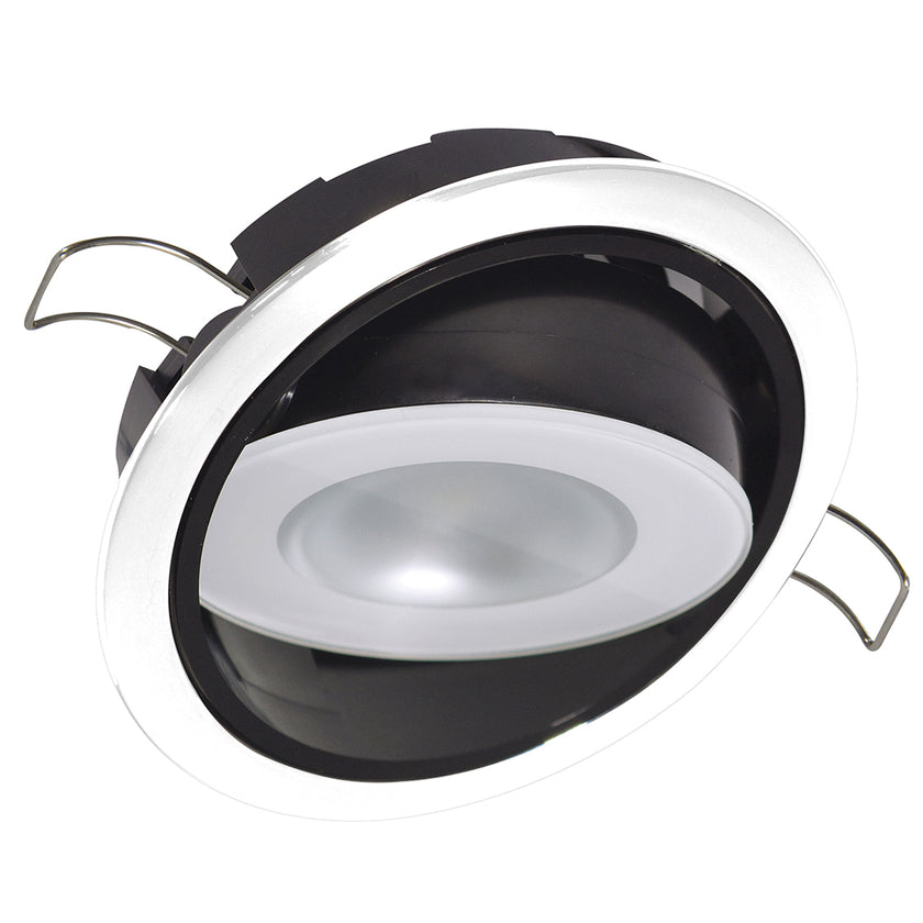 Lámpara empotrada orientable Lumitec Mirage - Atenuación RGBW de espectro completo - Bisel blanco [115127]