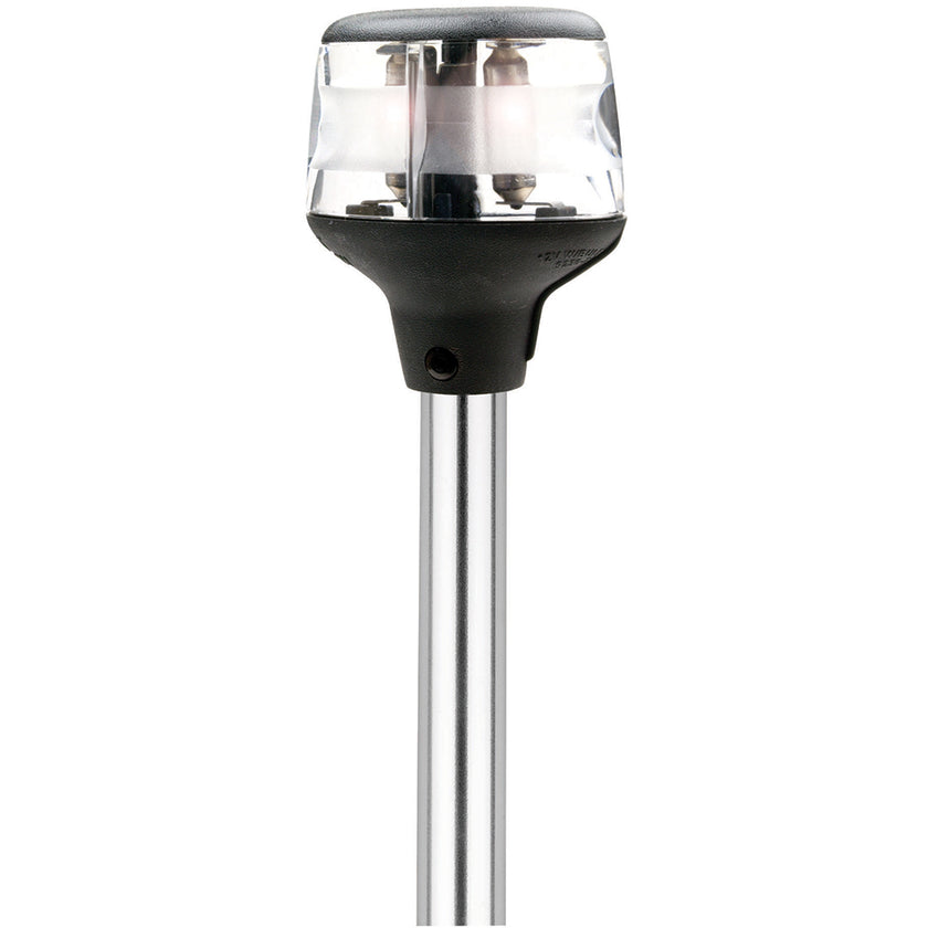 Luz de fondeo/tope incandescente plegable Attwood - Base horizontal de composite de 50,8 cm - 12 V [7202-P-7]