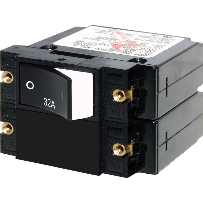 Disyuntor basculante elevado Blue Sea 7575 Serie A - Bipolar - 32 A [7575]