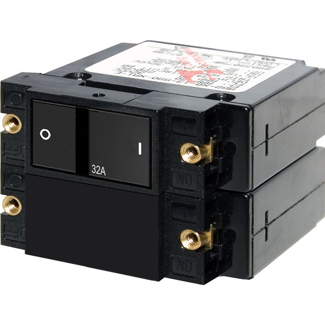 Disyuntor basculante plano Blue Sea 7415 Serie A - Bipolar - 32 A [7415]