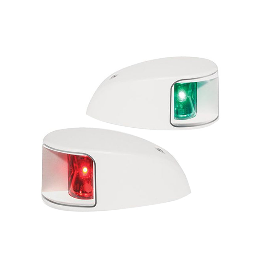 Par de luces LED NaviLED Hella Marine para montaje en cubierta (babor y estribor) - 2 nm - Lente transparente/Carcasa blanca [980620911]