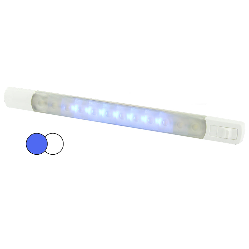 Luz de superficie Hella Marine con interruptor - LED blanco/azul - 12 V [958121011]