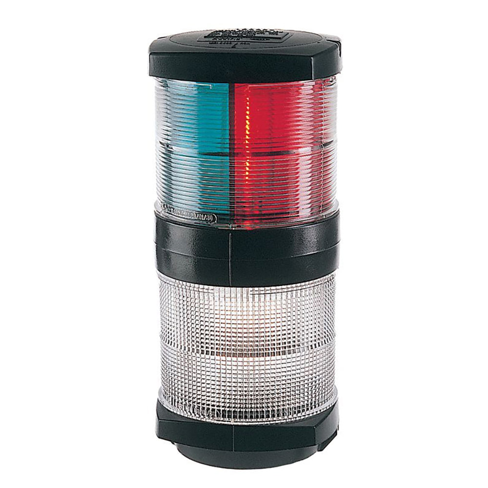 Luz de navegación tricolor Hella Marine/Lámpara de fondeo - Incandescente - 2 nm - Carcasa negra - 12 V [002984601]
