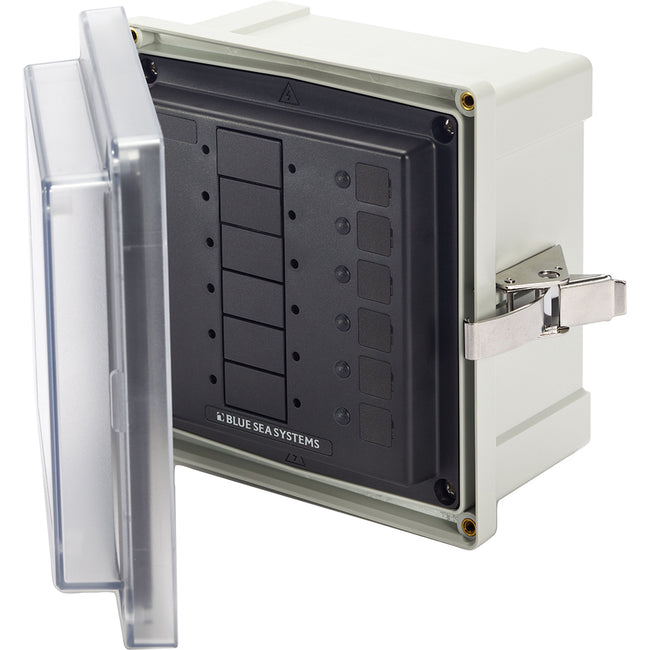 Blue Sea 3113 - Caja de panel SMS con 6 circuitos en blanco [3113]