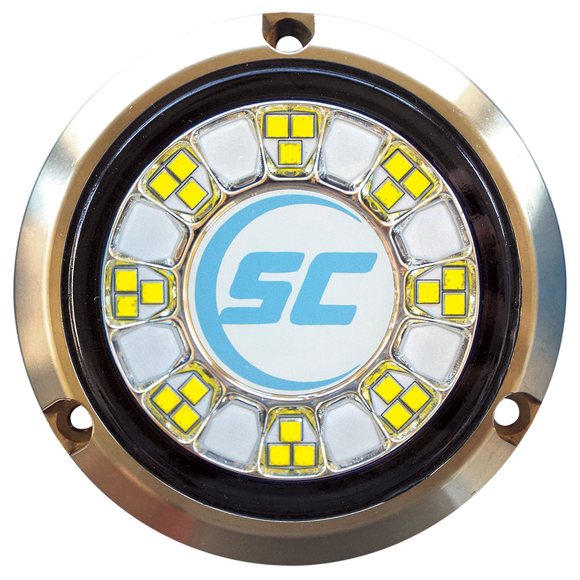 Luz subacuática Shadow-Caster SCR-24 de bronce - 24 LED - Azul Bimini/Blanco [SCR-24-BW-BZ-10]