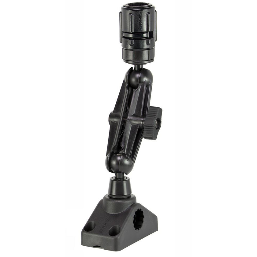 Sistema de montaje de bola Scotty 152 con adaptador de cabezal de engranaje, combinación de poste para montaje lateral/en plataforma [0152]
