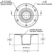 TACO Table Support - Flush Mount - Fits 2-3/8