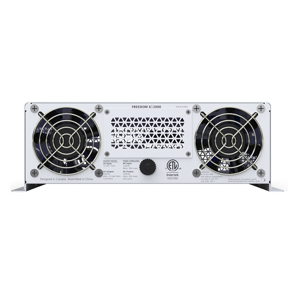 Inversor de potencia de onda sinusoidal pura Xantrex Freedom X 2000 - 12 V CC - 120 V CA - 2000 W [817-2000]