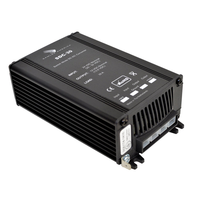 Convertidor reductor Samlex de 30 A, sin aislamiento, de 24 V CC a 12 V CC [SDC-30]