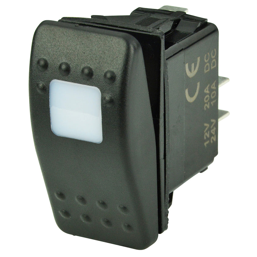 Interruptor Contura SPST BEP - 1 LED ámbar - APAGADO/ENCENDIDO [1001801]