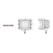 RIGID Industries D-SS PRO Flood LED de montaje en superficie - Par - Blanco [862113]