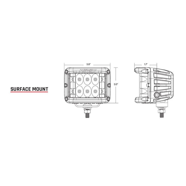 RIGID Industries D-SS PRO Flood LED Surface Mount - Pair - White [862113]