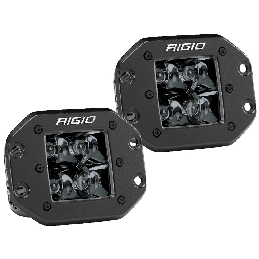 Lámpara empotrada RIGID Industries Serie D PRO - Foco LED - Edición Medianoche - Par - Negro [212213BLK]