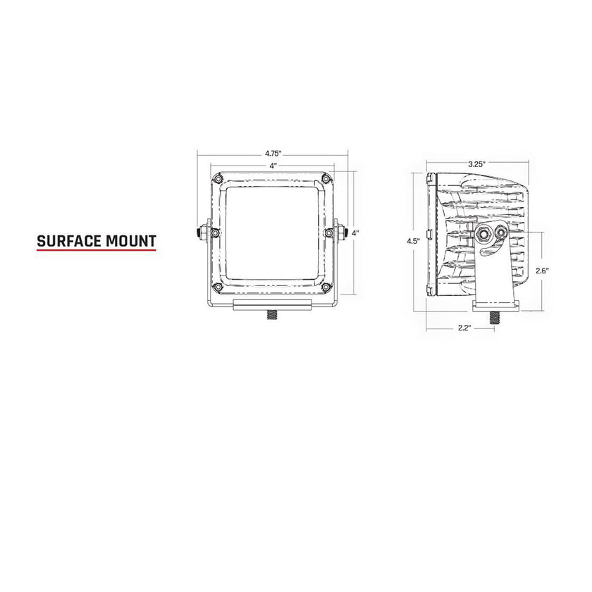 RIGID Industries D-XL PRO - LED Specter-Driving - Par - Negro [322613]
