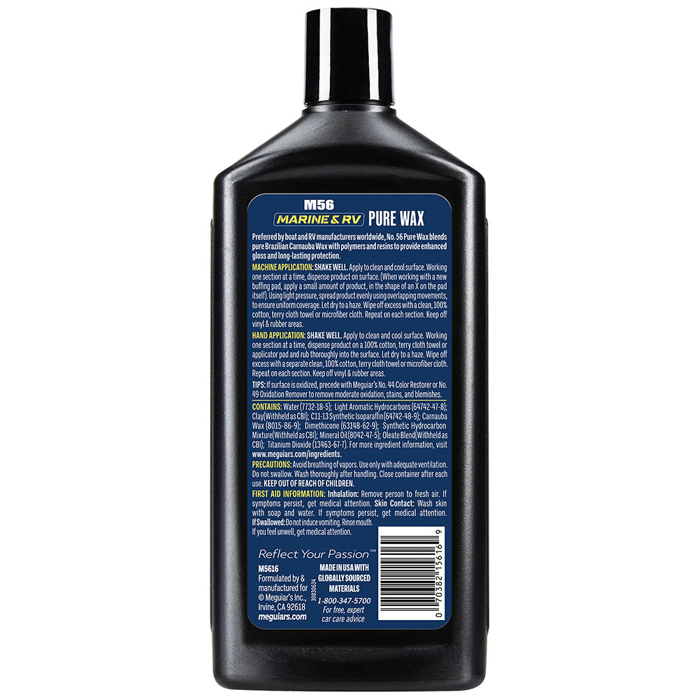 Cera pura Meguiars para barcos y vehículos recreativos - Caja de 6 [M5616CASE]