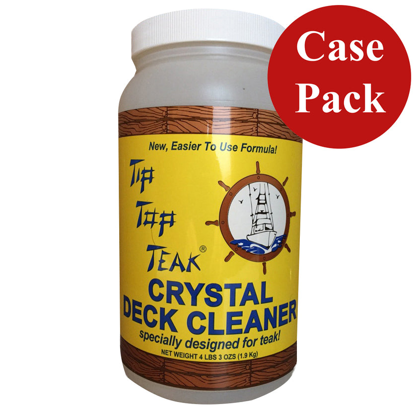 Limpiador de cubiertas Tip Top Teak Crystal - Medio galón (4 lb 3 oz) - Caja de 6 [TC 2001CASE]