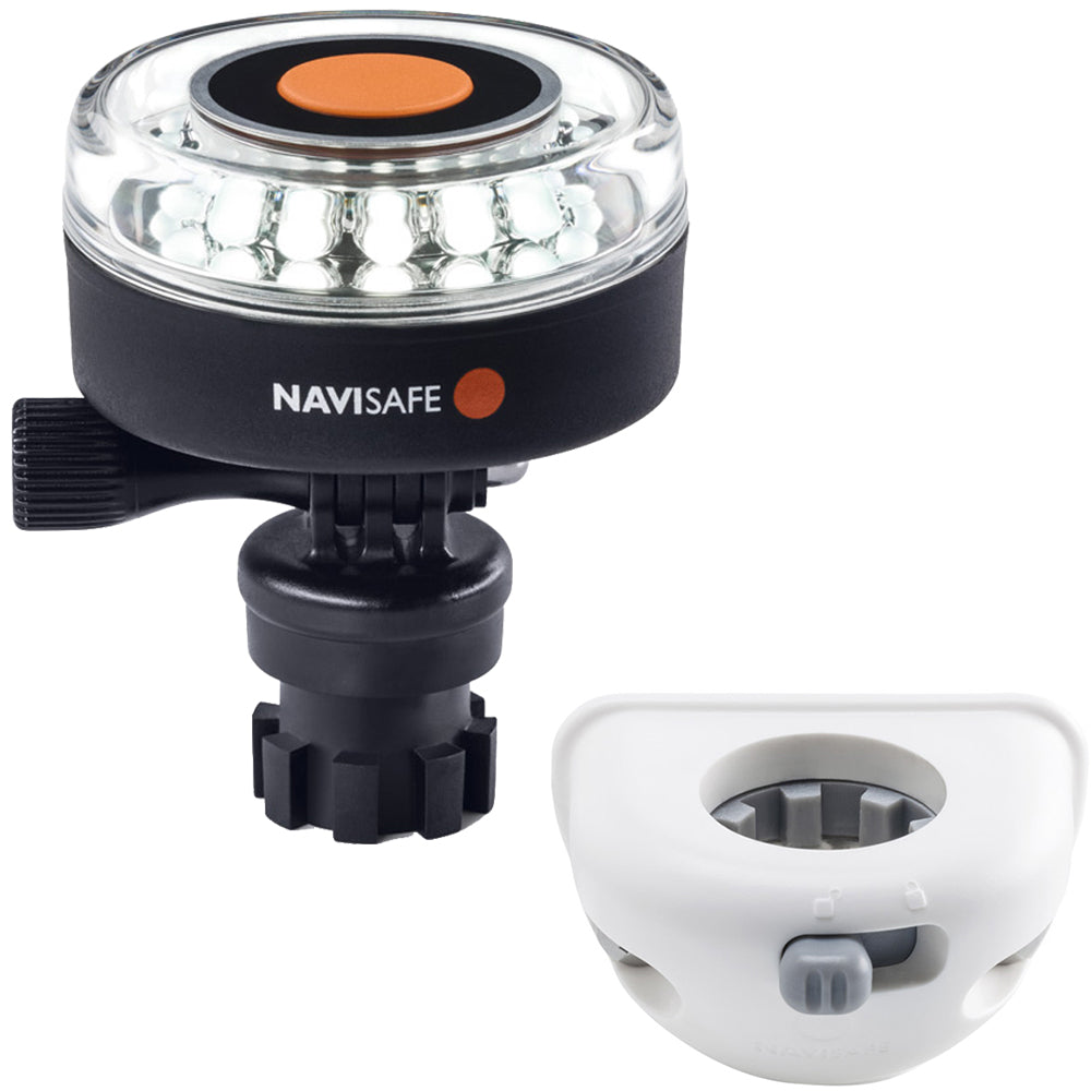 Navisafe Navilight 360 2NM Blanco con Base Navimount de Montaje Vertical - Blanco [040KIT6]
