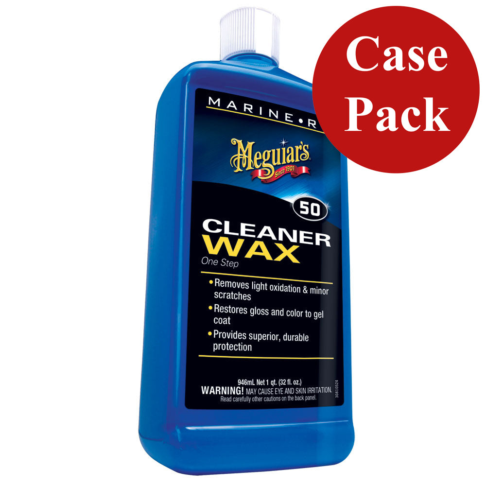Cera limpiadora para barcos y vehículos recreativos Meguiars - 947 ml - Caja de 6 [M5032CASE]