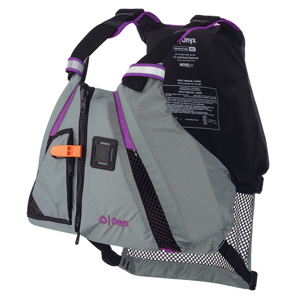 Chaleco deportivo de pádel dinámico Onyx MoveVent - Morado/Gris - M/L [122200-600-040-18]
