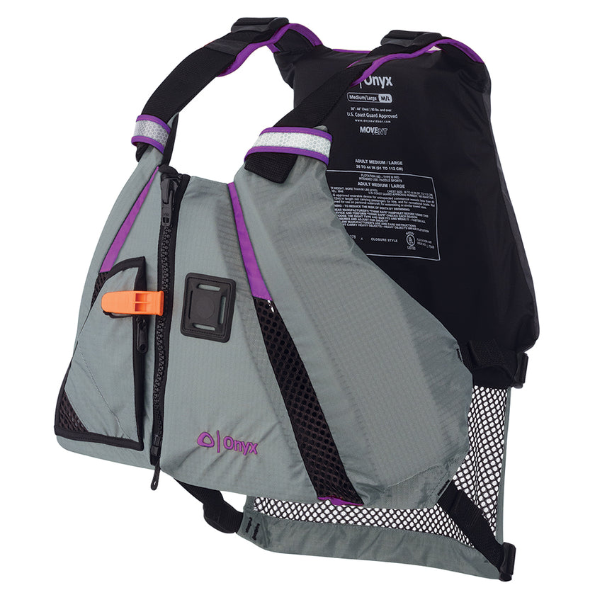 Chaleco deportivo de pádel dinámico Onyx MoveVent - Morado/Gris - M/L [122200-600-040-18]