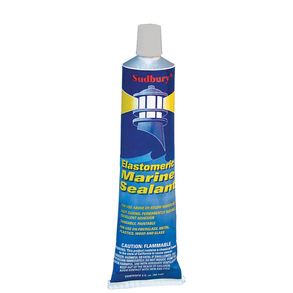 Tubo de sellador elastomérico Sudbury de 89 ml (3 oz) - Transparente [321]