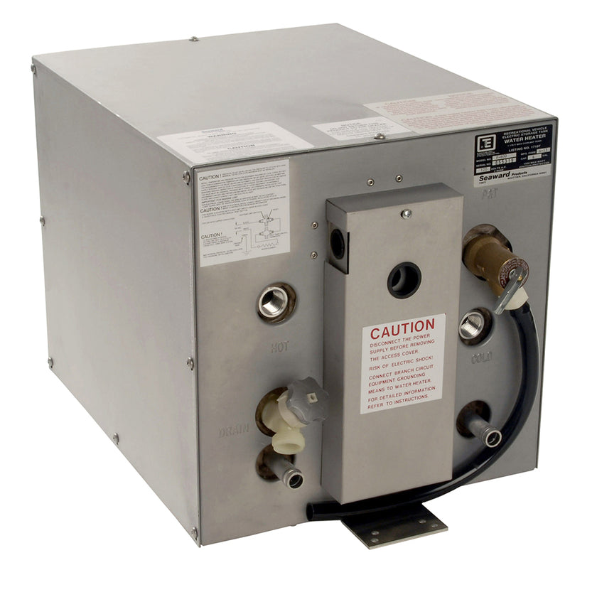 Calentador de agua Whale Seaward de 6 galones con intercambiador de calor frontal - Acero galvanizado - 240 V - 1500 W [F650]