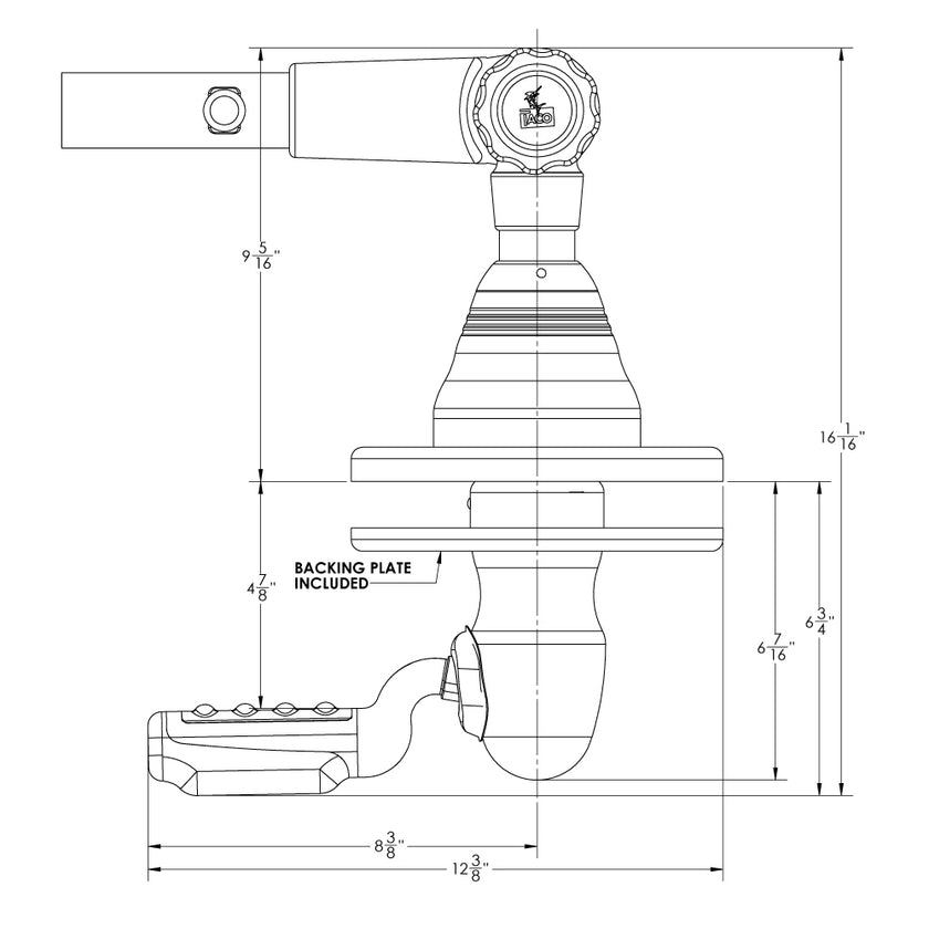 Soporte superior para estabilizadores TACO Grand Slam 400 (par) [GS-400]