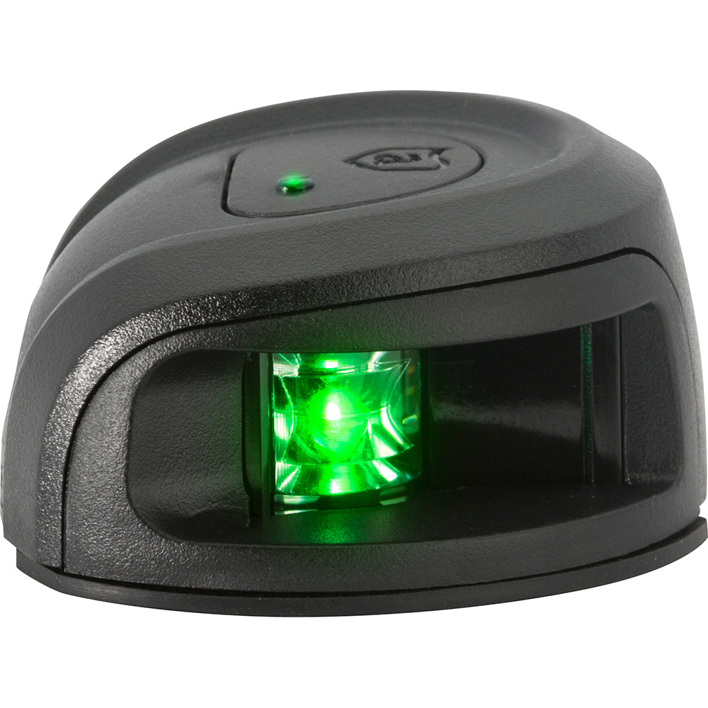 Luz de navegación de cubierta Attwood LightArmor - Compuesto negro - Estribor (verde) - 2 millas náuticas [NV2012PBG-7]