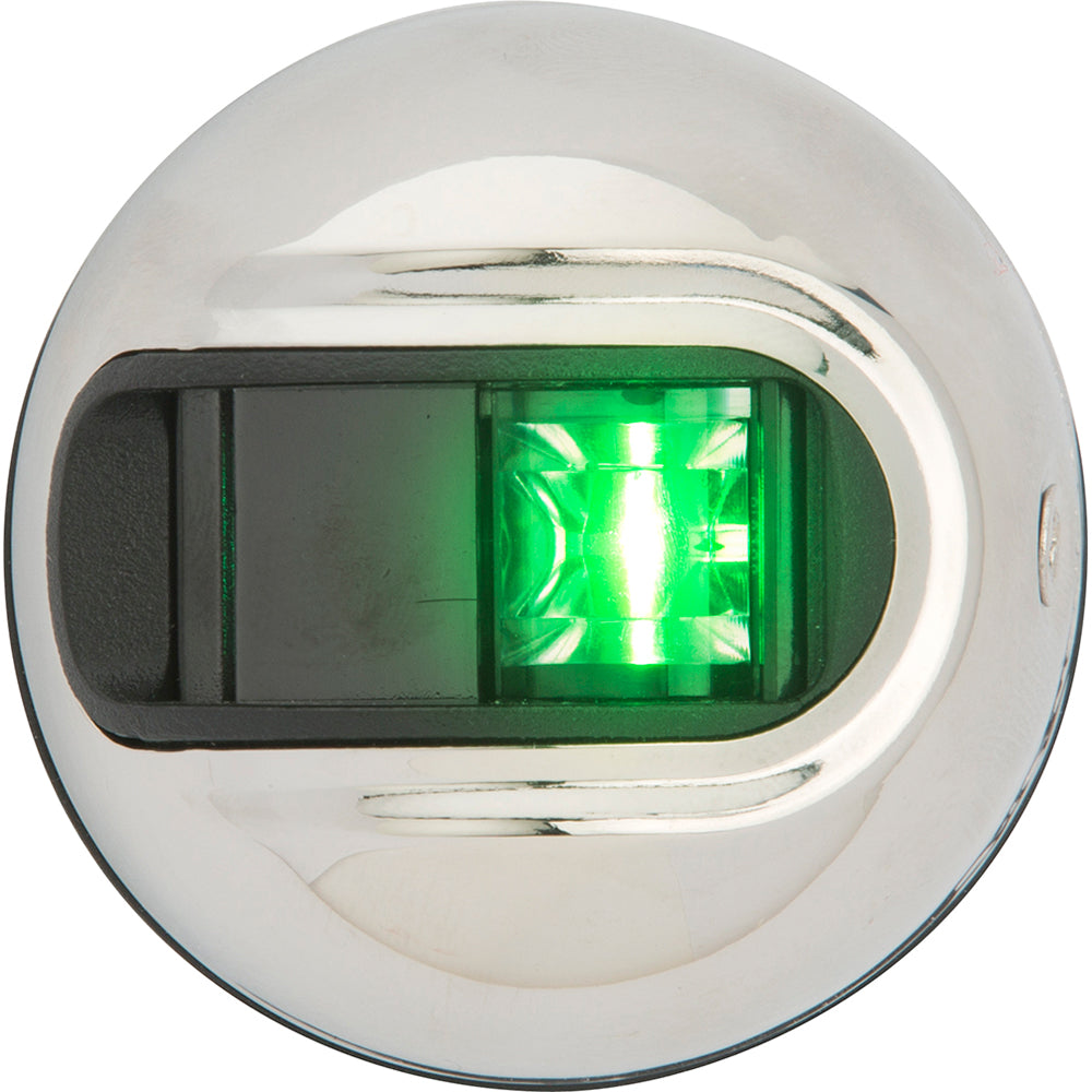 Luz de navegación vertical Attwood LightArmor de montaje en superficie - Estribor (Verde) - Acero inoxidable - 2 millas náuticas [NV3012SSG-7]