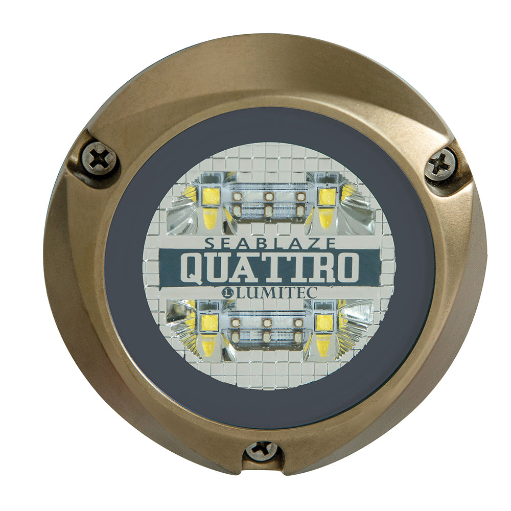 Luz LED subacuática Lumitec SeaBlaze Quattro - Bicolor: Blanco/Azul [101511]