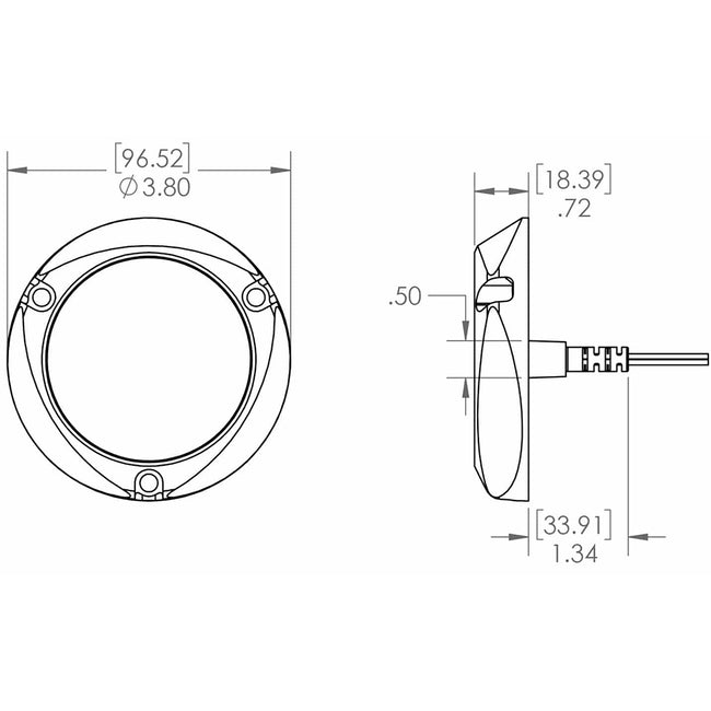 Lumitec SeaBlazeX2 LED Underwater Light - Dual Color - White/Blue [101516]