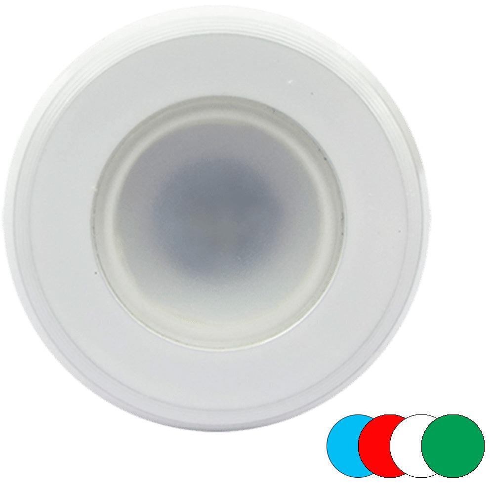 Lámpara empotrada Shadow-Caster, regulable a todo color, con red de sombras habilitada y acabado con recubrimiento en polvo blanco [SCM-DL-CC]