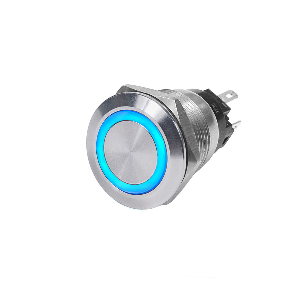 Interruptor pulsador Blue Sea 4160 SS - Apagado/Encendido - Azul - 10 A [4160]