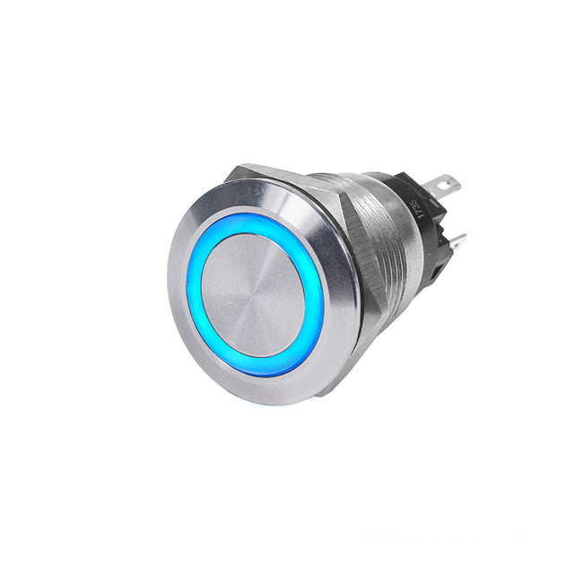 Interruptor pulsador Blue Sea 4161 SS - Apagado/Encendido - Azul - 10 A [4161]
