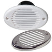 Bocina marina oculta de Innovative Lighting - Blanca con revestimiento de acero inoxidable [540-0101-7]