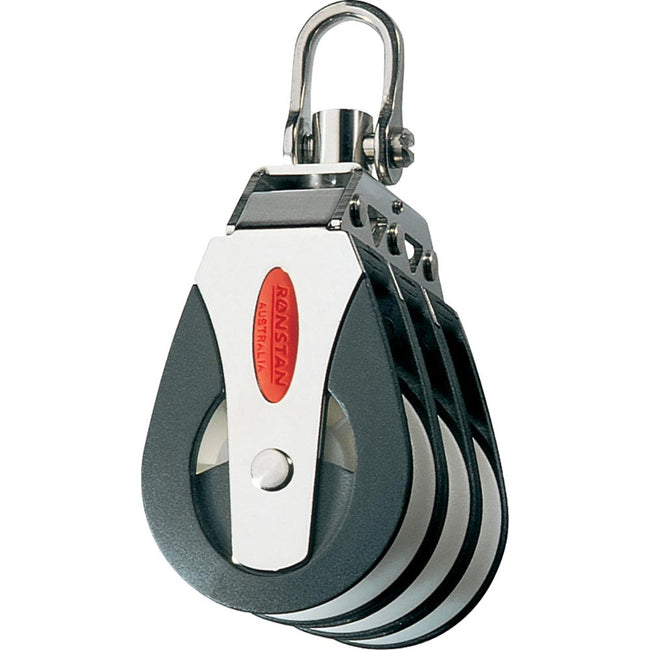 Bloque multiusos Ronstan Serie 40 - Triple - Cabezal giratorio [RF41300]