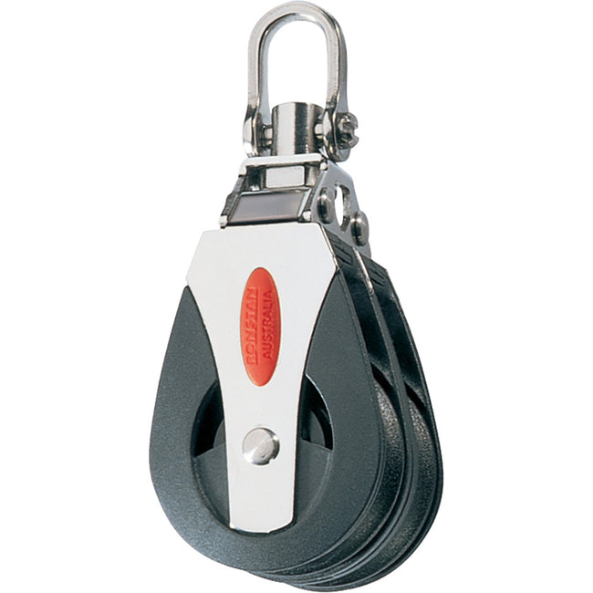 Bloque de rodamientos de bolas Ronstan Serie 40 - Doble - Cabezal giratorio [RF40200]
