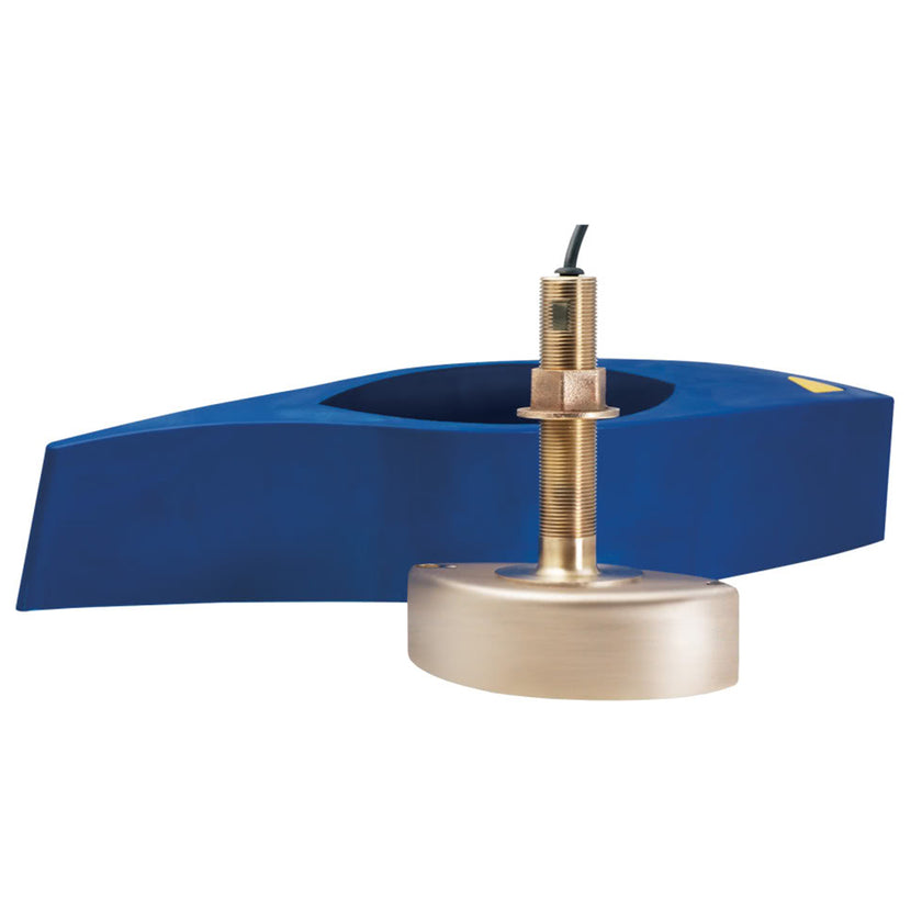 Transductor pasacascos Chirp Airmar B285HW de bronce de 1 kW con haz ancho (requiere cable combinado) [B285C-HW-MM]