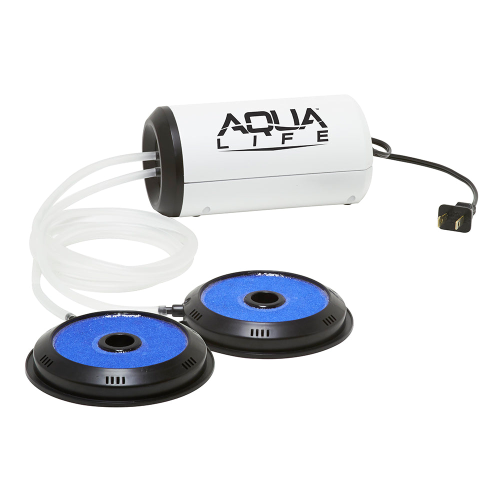 Aireador Frabill Aqua-Life de doble salida, 110 V, capacidad superior a 100 galones [14212]